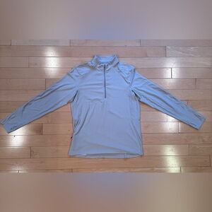 Lululemon Men’s Grey Half-Zip Size L
